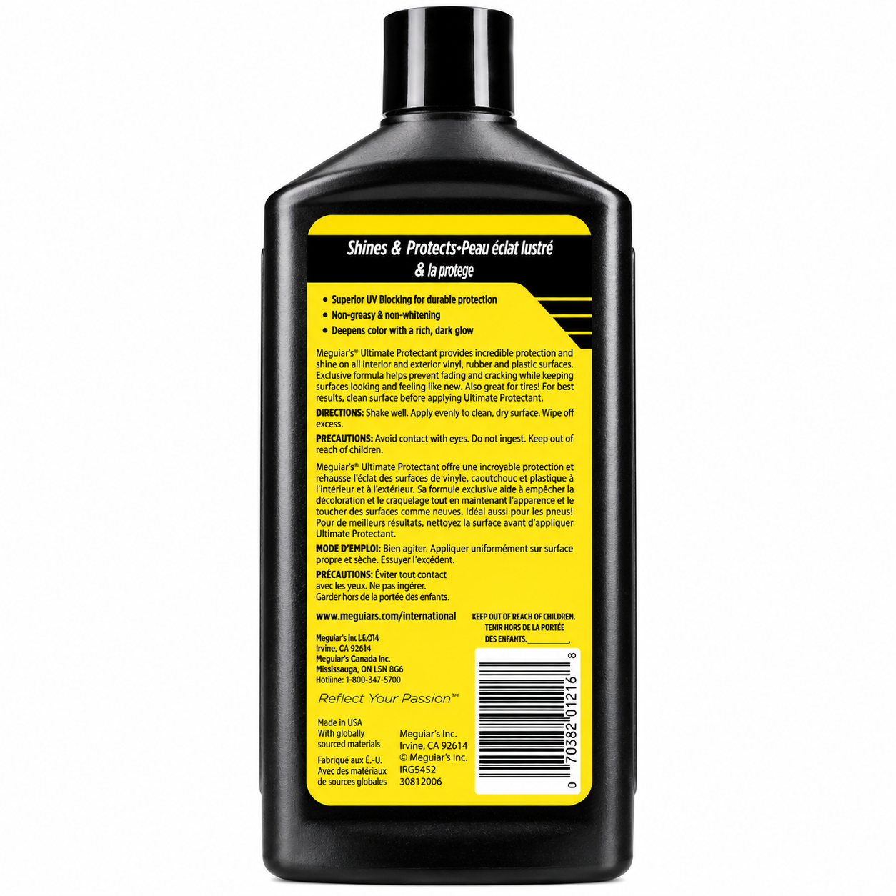 Meguiar’s Ultimate Protectant 473ml G14516 | Restaurador de Tablero y Molduras