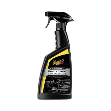 Protege y restaura plásticos, vinilo y goma con Meguiar’s Ultimate Protectant Spray. Brillo duradero, acabado no grasoso y defensa UV para tu auto.