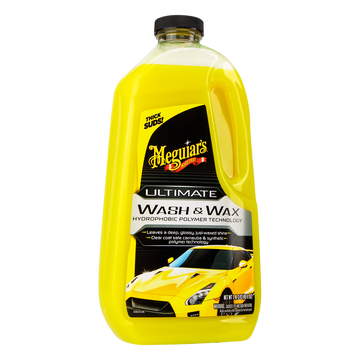Lava y encera tu auto en un solo paso con Meguiar’s Ultimate Wash & Wax. Limpia, protege y realza el brillo con cera carnauba y polímeros sintéticos.