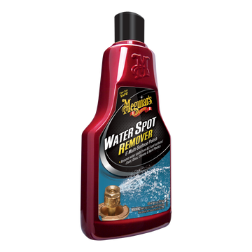 Elimina manchas de agua dura en pintura, vidrio y cromo con Water Spot Remover de Meguiar’s. Recupera el brillo sin dañar la superficie.