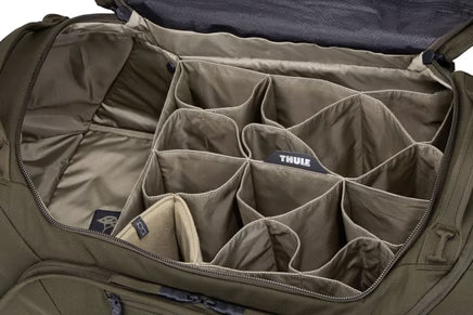 Bolso RoundTrip Thule, bolso ciclista Thule, bolso para accesorios de bicicleta, bolso Thule 55L, bolso bluesign Thule, mochila para ciclistas, bolso de viaje para bicicleta, accesorios Thule, bolso de lona Thule, bolso de ciclismo montaña carretera