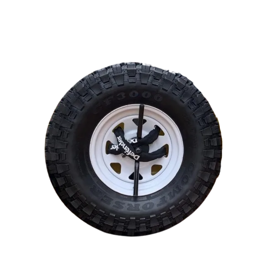 Cadena Defénder de 10 mm en acero de manganeso endurecido, 150 cm de largo, con candado reforzado, anti-taladro, alta seguridad y garantía de por vida.