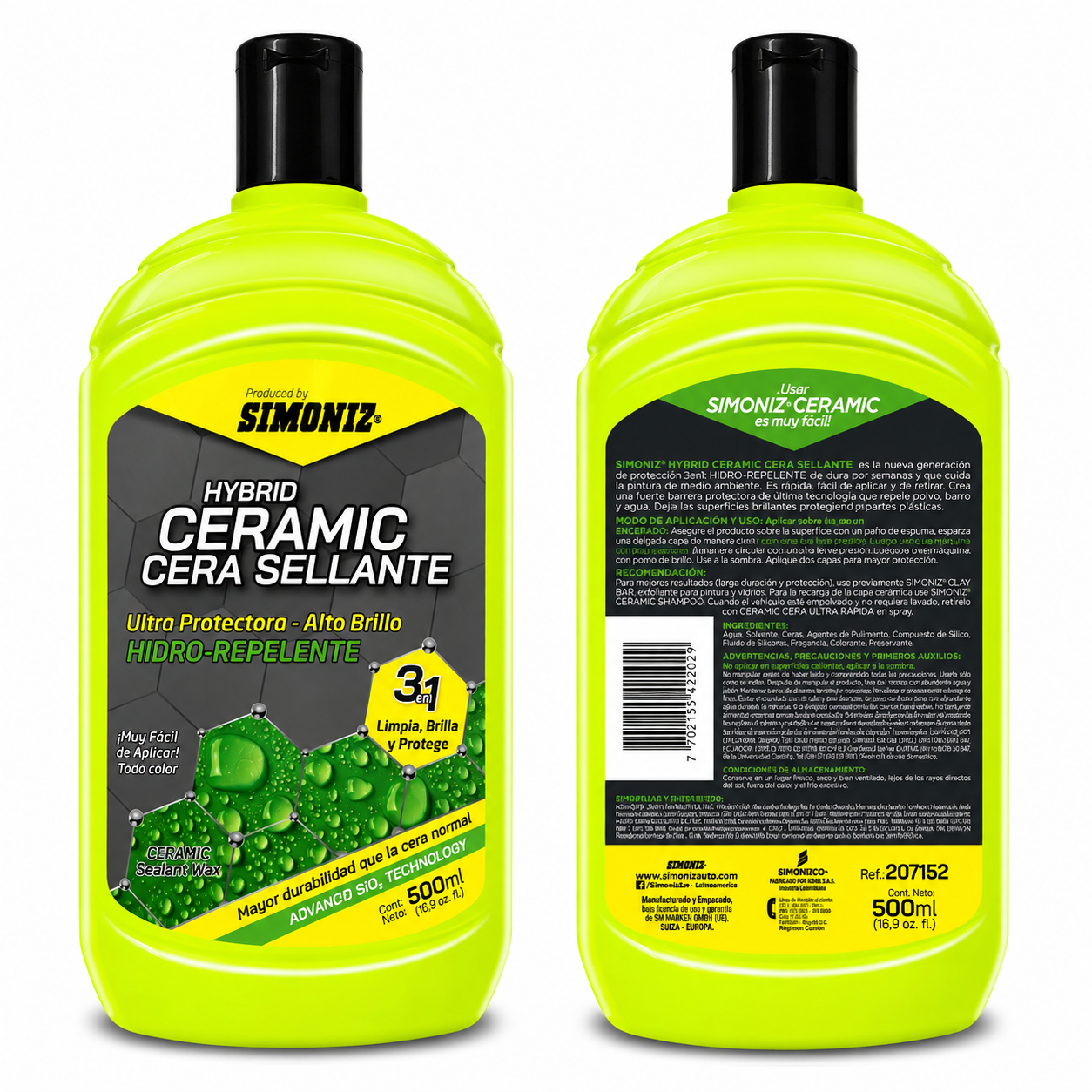 Cera Sellante Hybrid Ceramic Simoniz 500 ml