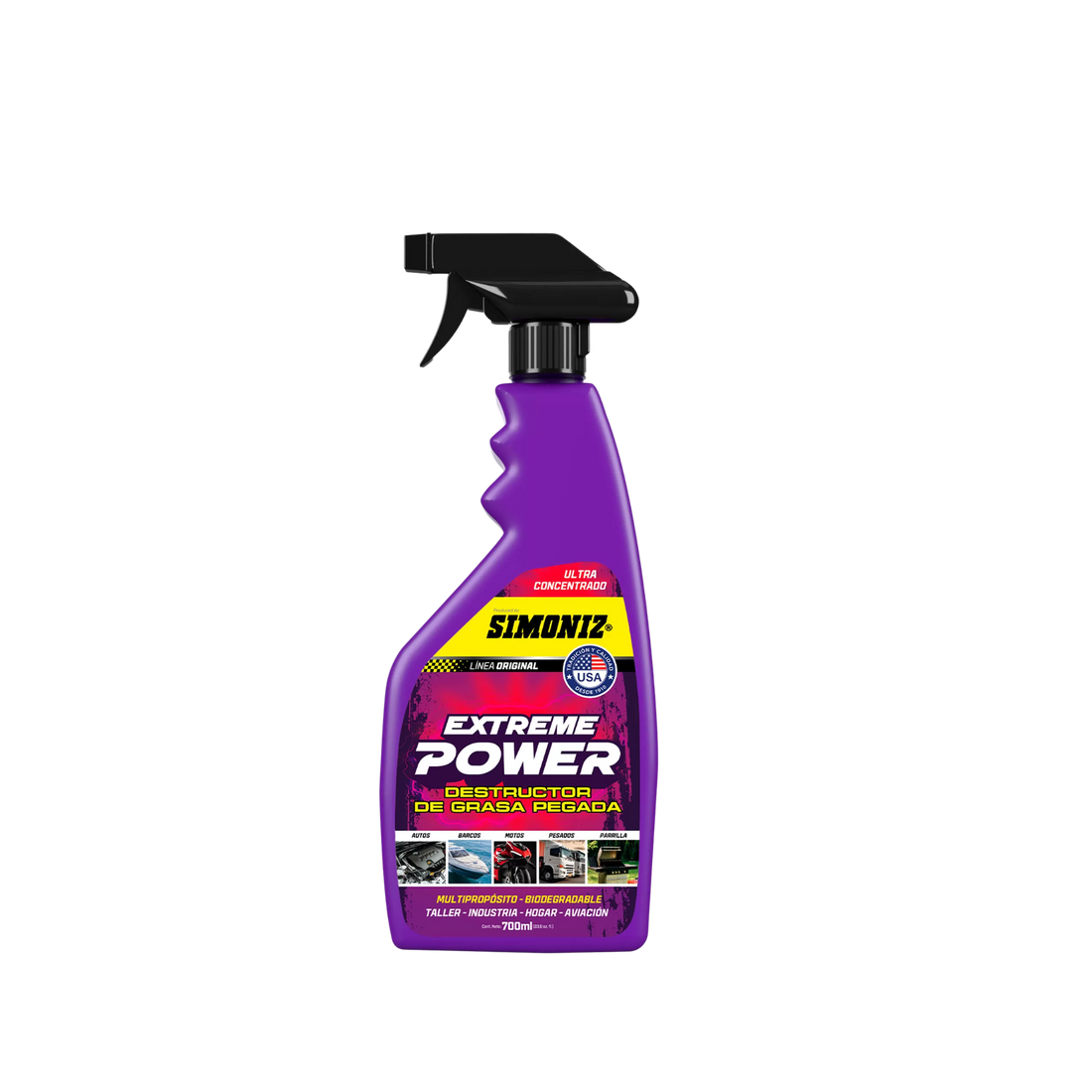 Destructor de grasa Extreme Power Simoniz para carro en Medellín, limpiador desengrasante de alto poder para motor y superficies, desengrasante Simoniz Extreme Power destructor de grasa carro limpiador de motor automotriz desengrasante potente vehículo limpieza profunda motor carro