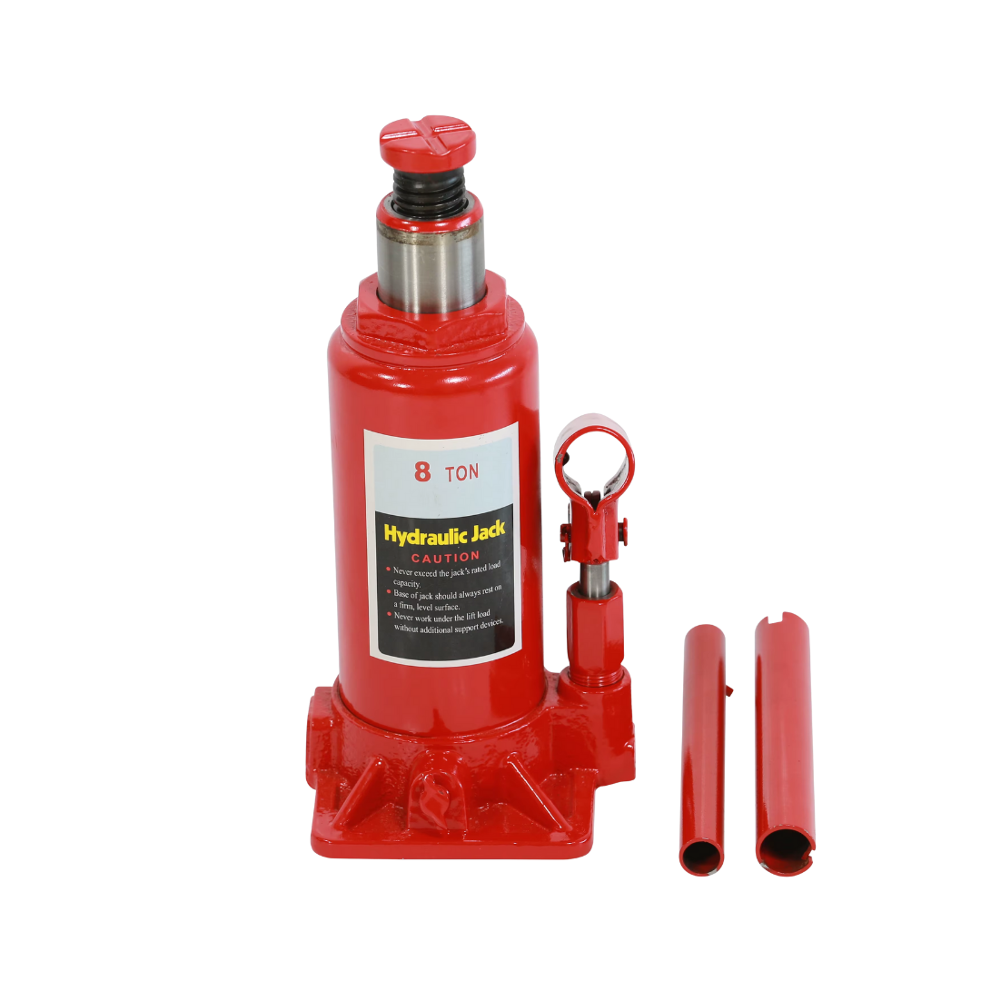 gato hidráulico 8 toneladas, gato tipo botella, herramienta mecánica, elevador de carros, gato para carro, gato taller automotriz, gato resistente