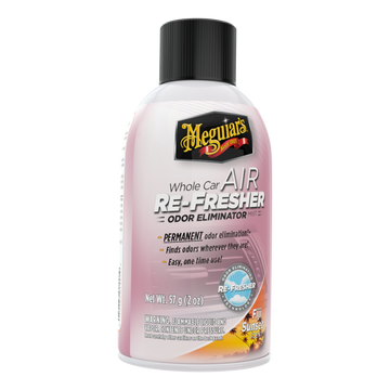 Elimina malos olores y refresca tu auto con Air Refresher Fiji Sunset de Meguiar's. Fragancia tropical duradera con acción de una sola aplicación.