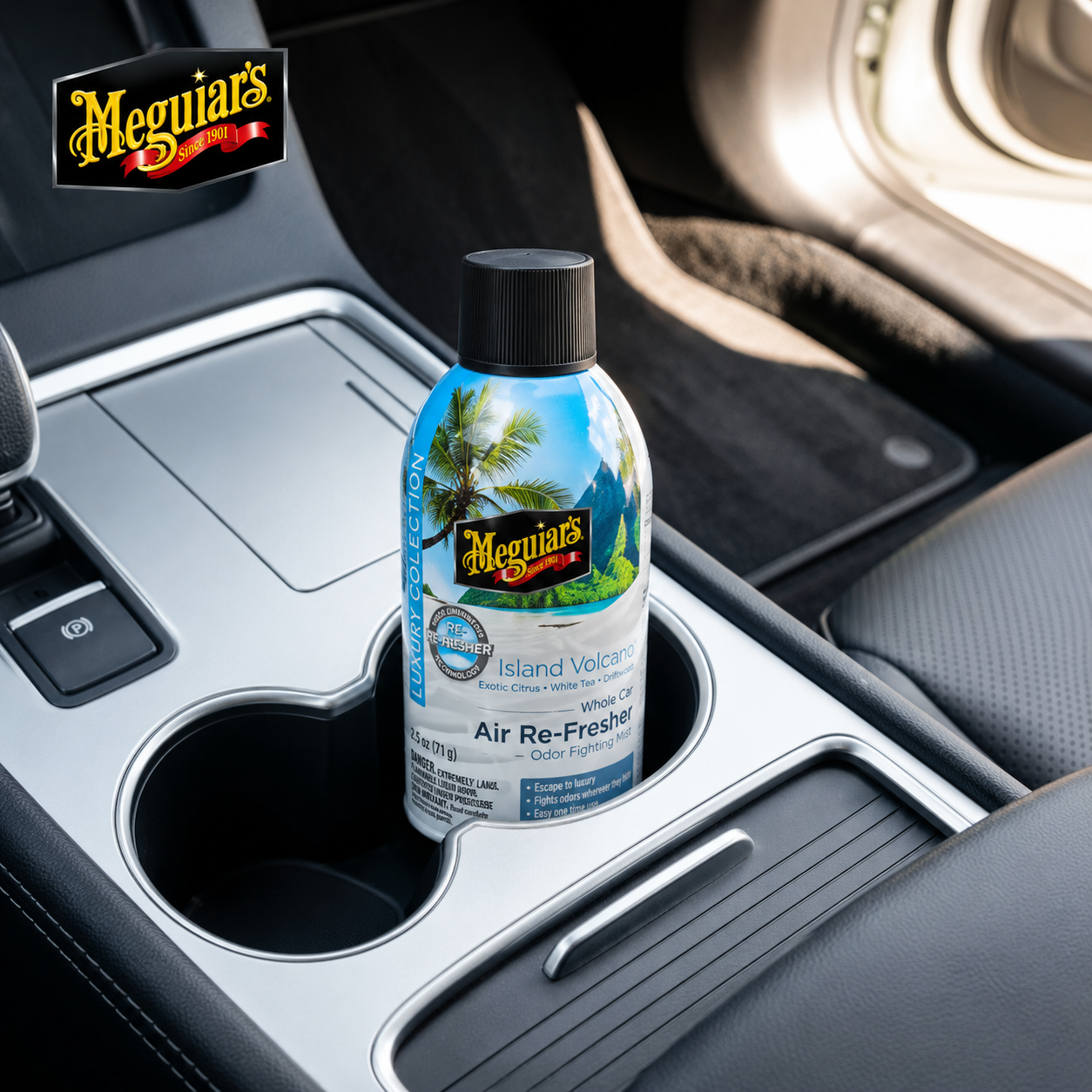 Granada Island Volcano de Meguiar’s Air Re-Fresher G26502– Eliminador de Olores para Carro Fragancia Tropical