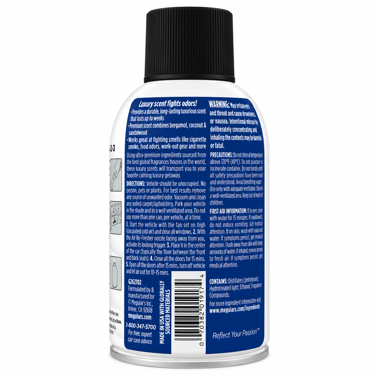 Granada Stargazer de Meguiar's Air Re-FresherG262702 – Eliminador de Olores para Carro Fragancia Premium