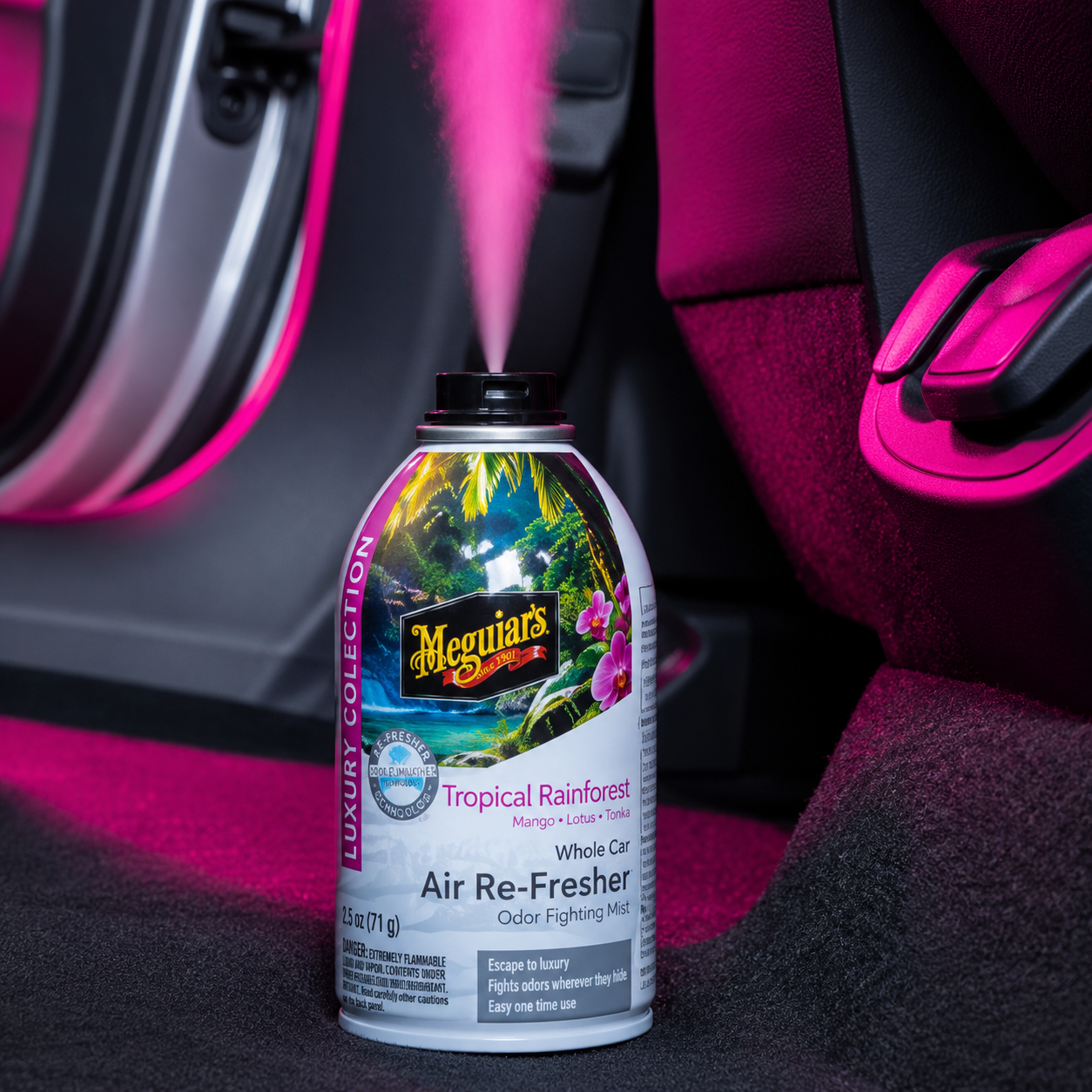 Granada Tropical Rainforest Air Re-Fresher de Meguiar's G262602 – Eliminador de Olores Fragancia Exótica