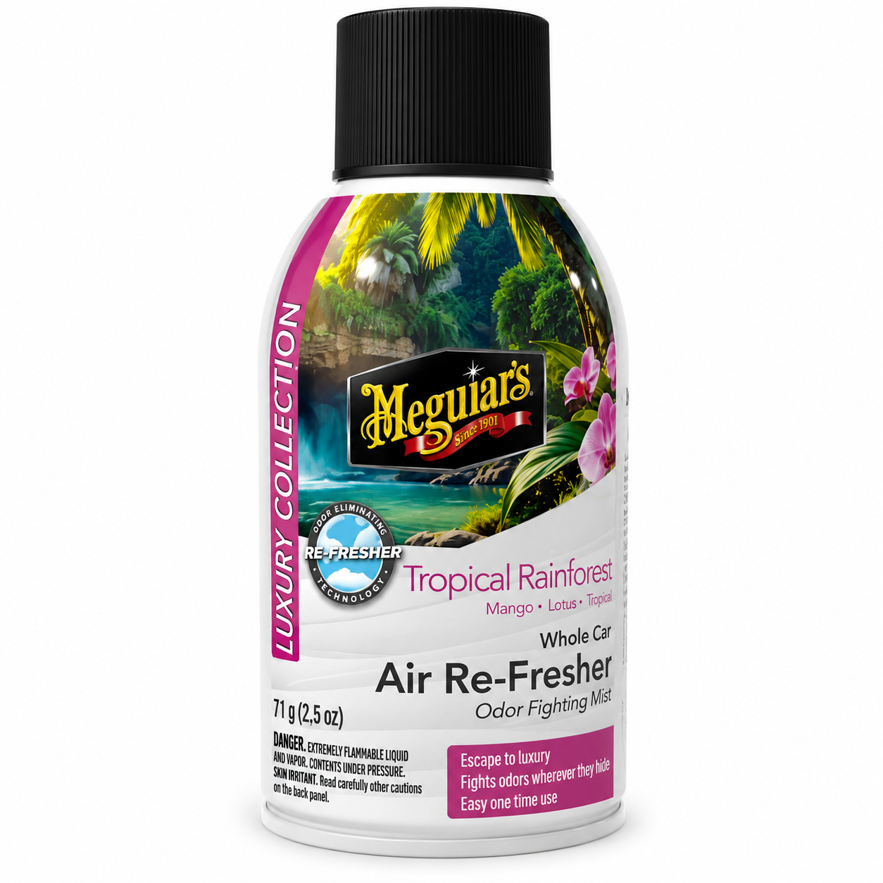 Granada Tropical Rainforest Air Re-Fresher de Meguiar's G262602 – Eliminador de Olores Fragancia Exótica