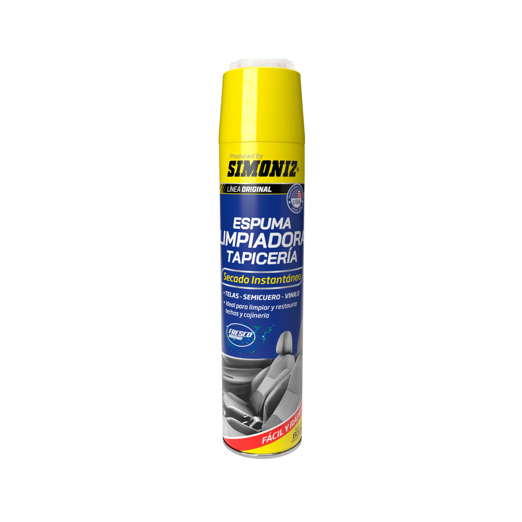 Limpia tapicería en espuma Simoniz para carro en Medellín, elimina manchas y suciedad en asientos y alfombras,limpia tapicería Simoniz
espuma para tapicería carro limpiador de asientos carro limpieza interior vehículo quitamanchas tapicería carro
productos detailing Colombia