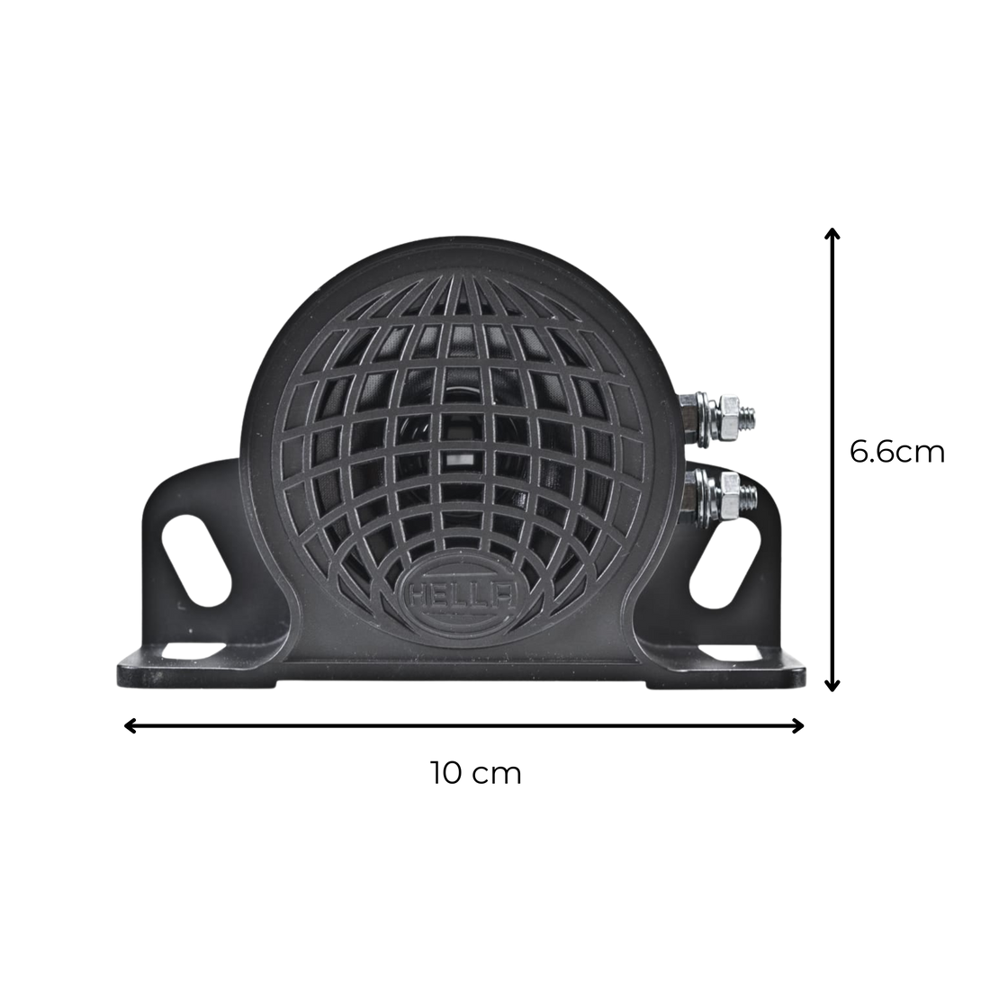 Pito de reversa Hella 1100 decibeles. Máxima alerta sonora para maniobras seguras en retroceso. Calidad garantizada y fácil instalación.