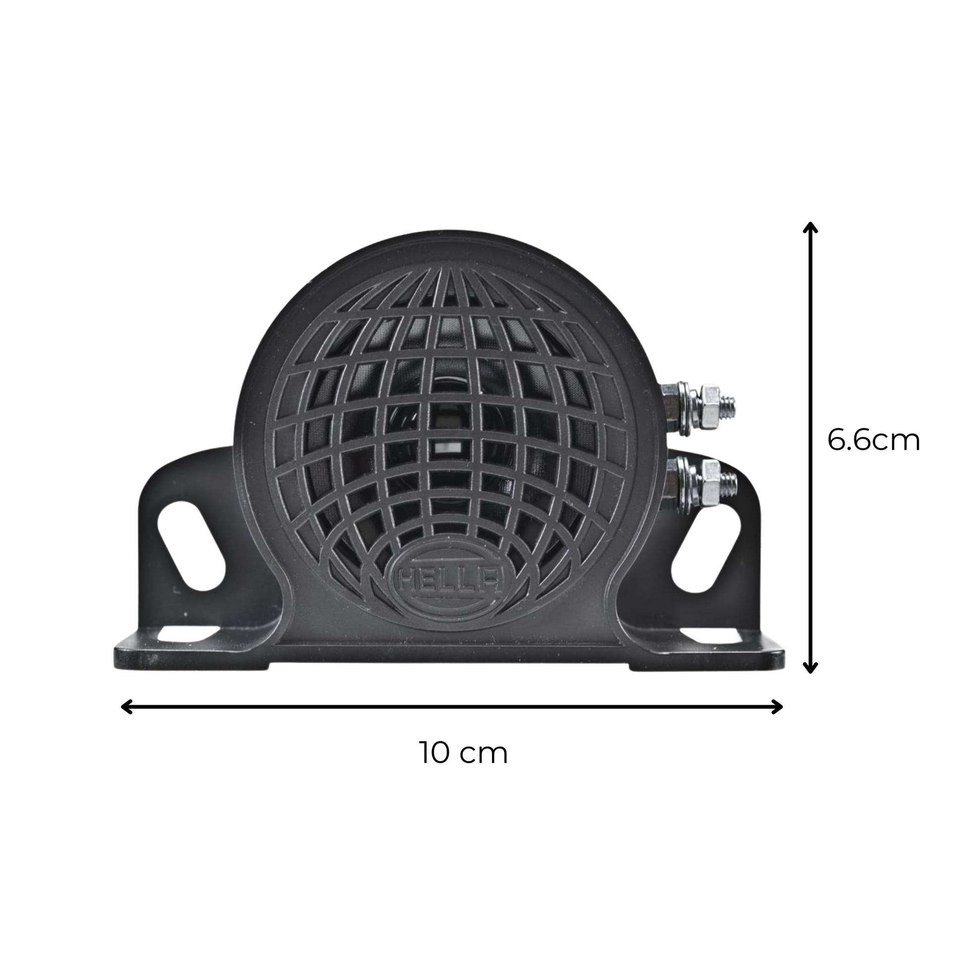 Pito de reversa Hella 1100 decibeles. Máxima alerta sonora para maniobras seguras en retroceso. Calidad garantizada y fácil instalación.