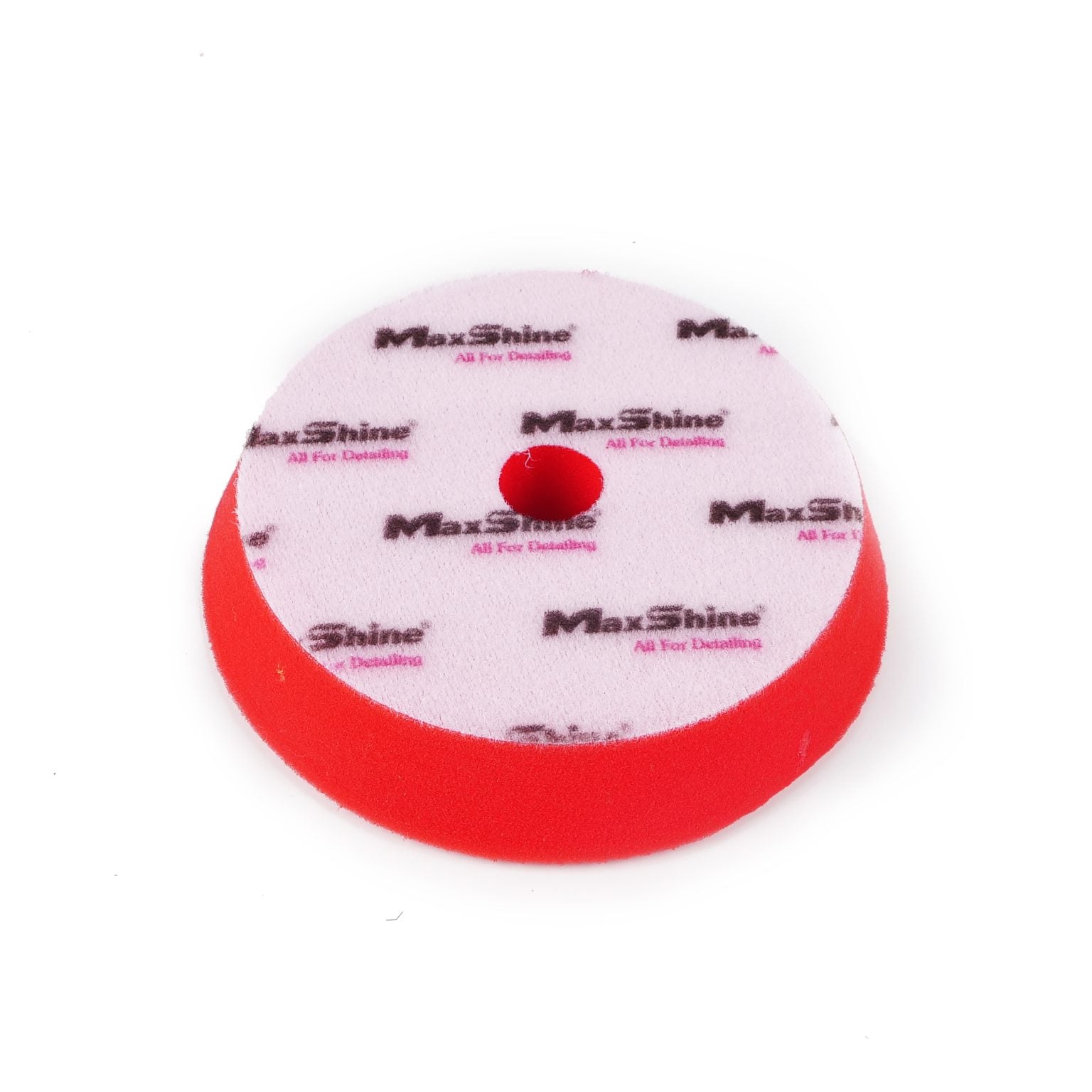 pomo de espuma 5", pad pulidor, disco de pulido rojo, acabado automotriz, pulidora hook and loop, pad detailing, espuma para pulir carro, detailing Colombia