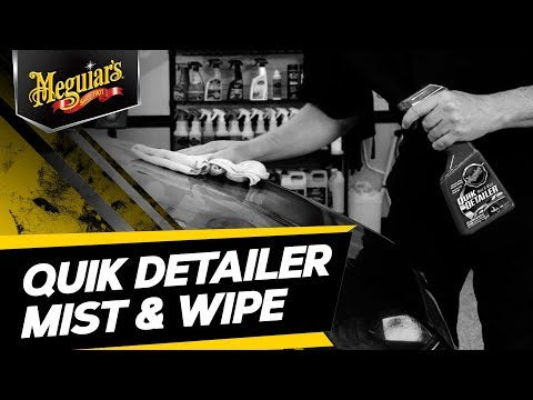 Quik Detailer de Meguiar’s limpia polvo y huellas entre lavadas. Ideal para mantener tu auto brillante al instante y como lubricante para clay bar.