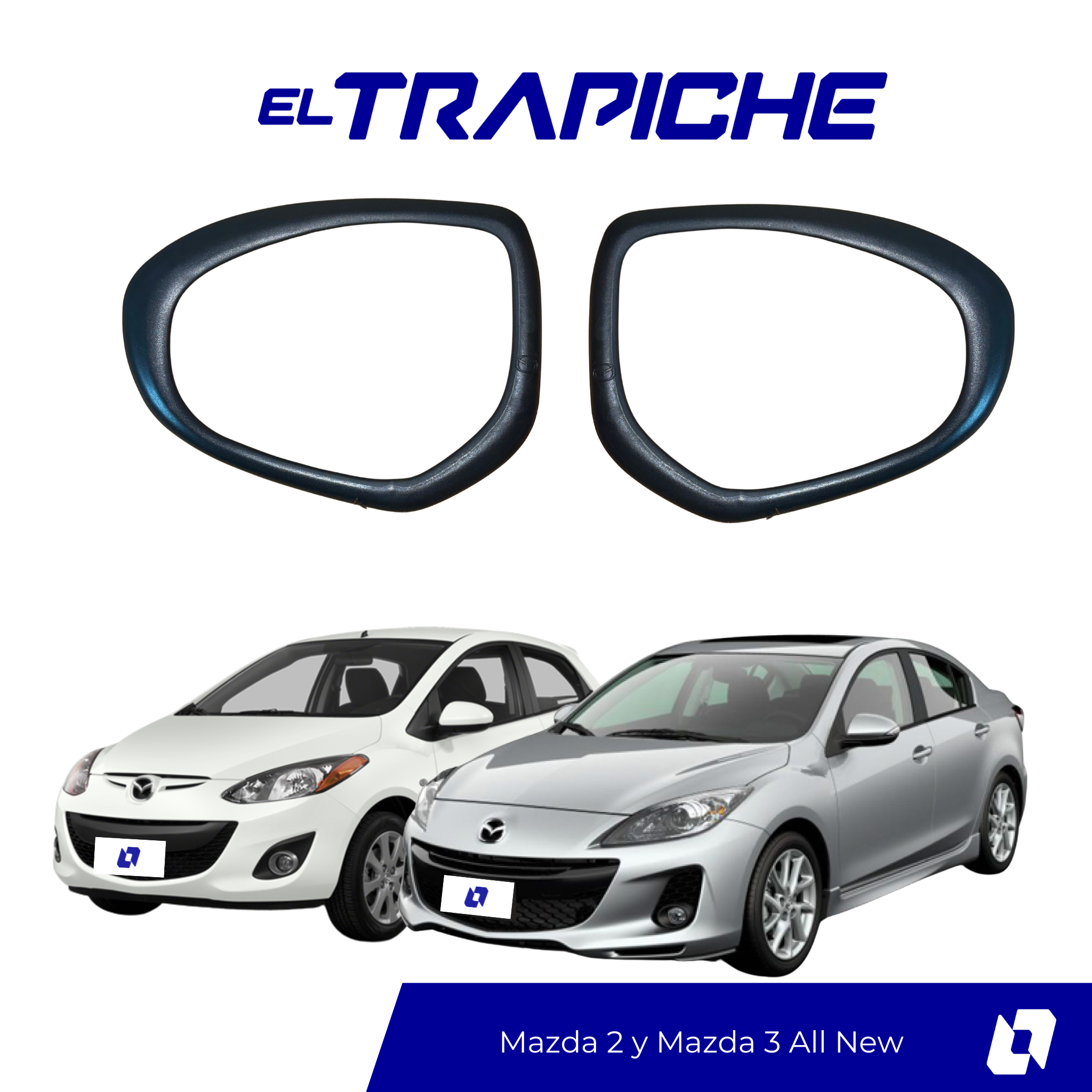 Protege los retrovisores de tu Mazda 2 y Mazda 3 All New con este seguro antirrobo. Instalación fácil, ajuste perfecto y máxima seguridad sin modificar tu auto.