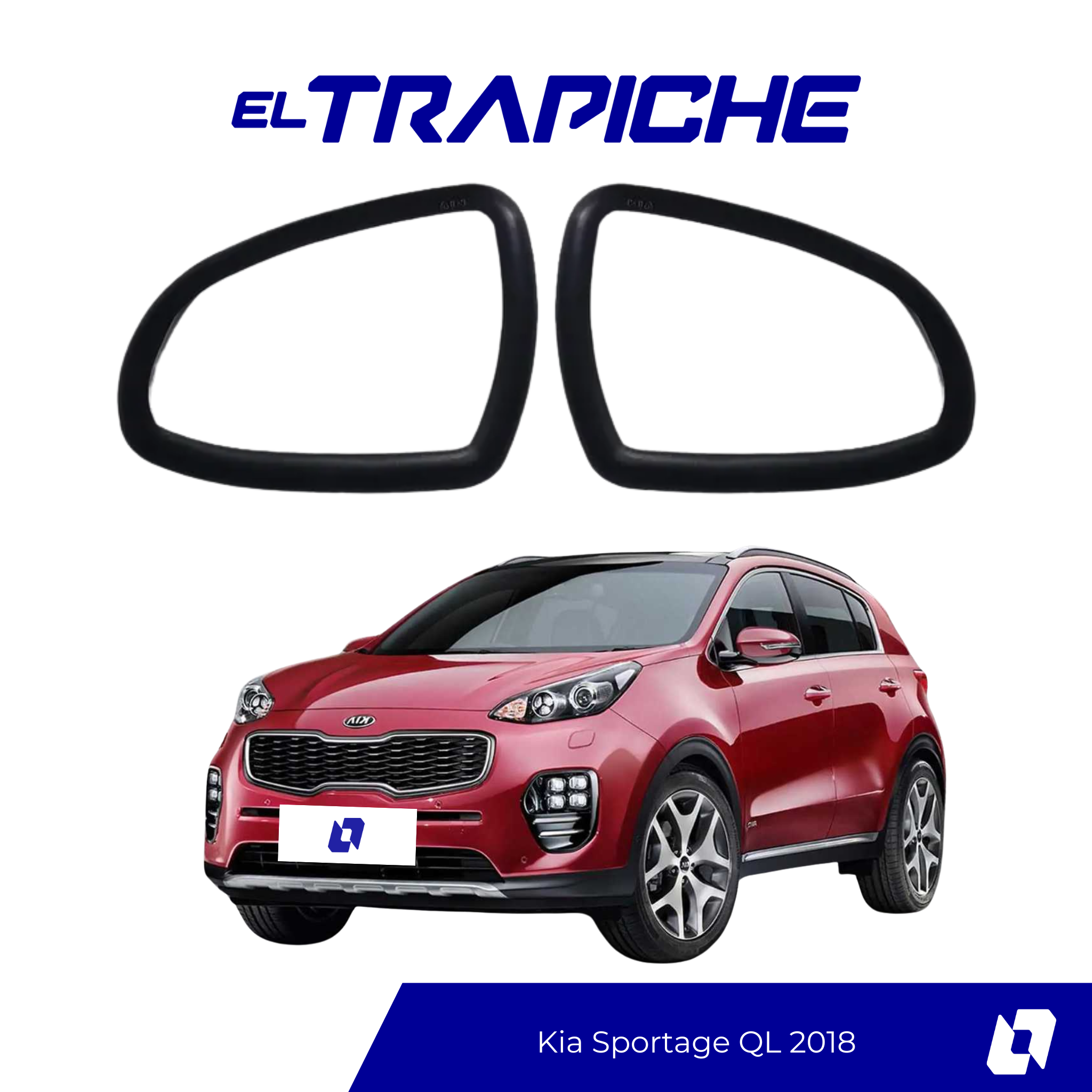 Seguro antirrobo para espejos Kia Sportage QL 2018. Fácil de instalar, discreto y sin modificaciones. Protege tus retrovisores contra robos.