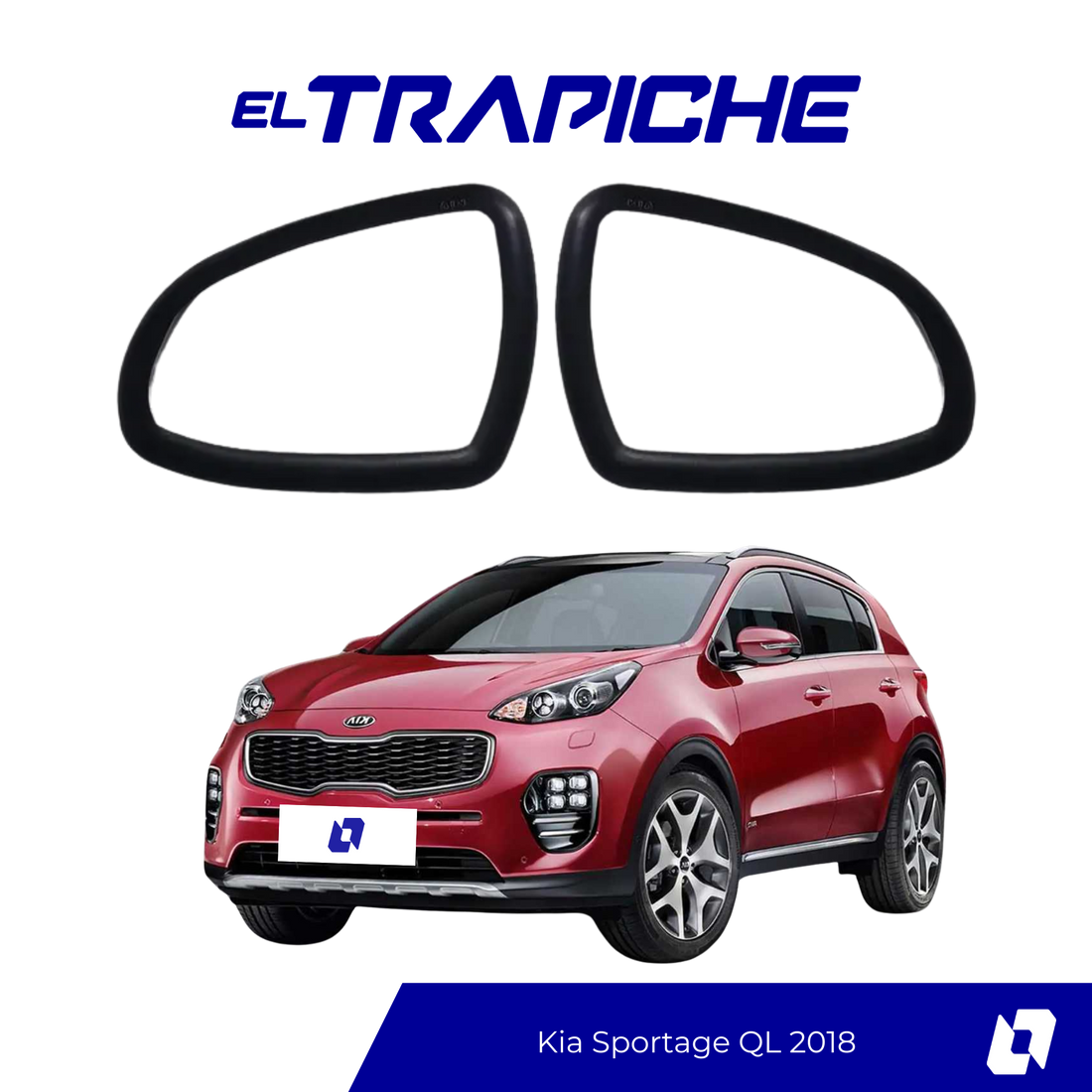 Seguro antirrobo para espejos Kia Sportage QL 2018. Fácil de instalar, discreto y sin modificaciones. Protege tus retrovisores contra robos.