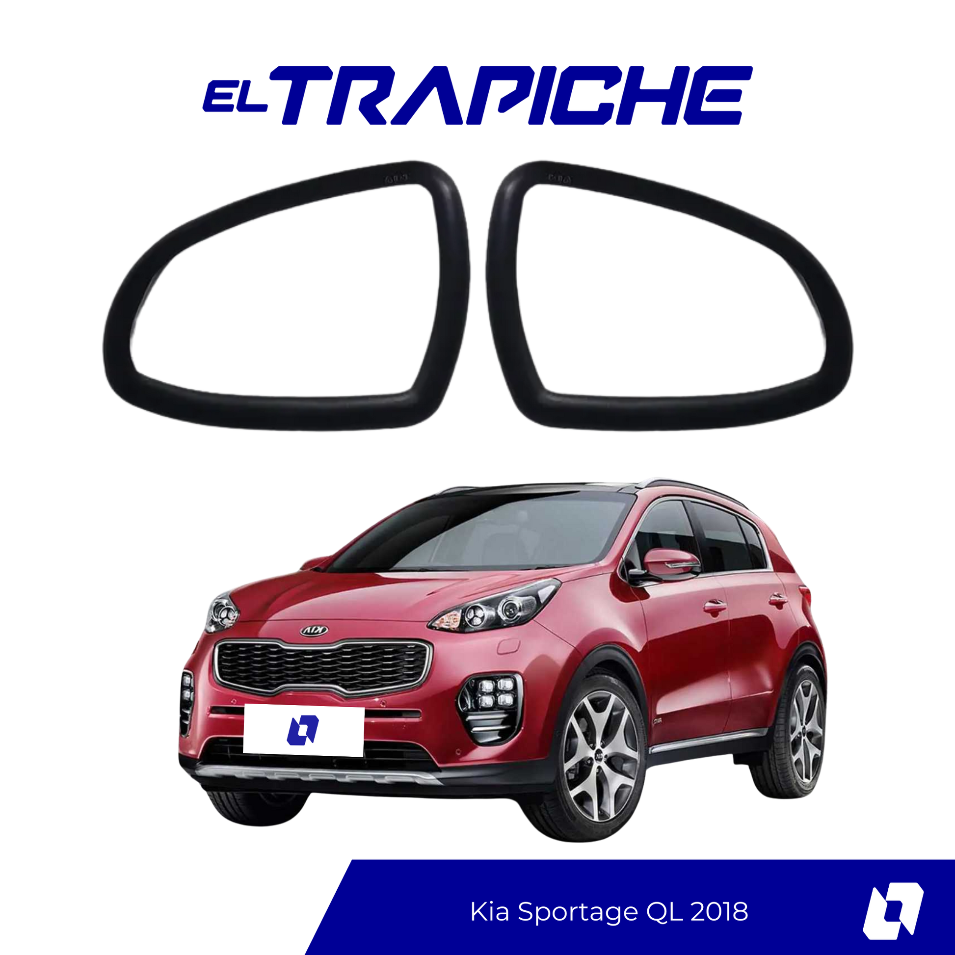 Seguro antirrobo para espejos Kia Sportage QL 2018. Fácil de instalar, discreto y sin modificaciones. Protege tus retrovisores contra robos.