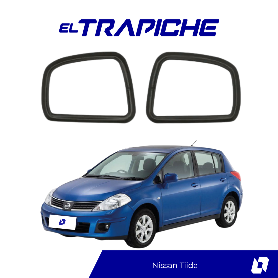 Evita el robo de retrovisores en tu Nissan Tiida con este seguro de espejos fácil de instalar, resistente y compatible con el diseño original del vehículo.