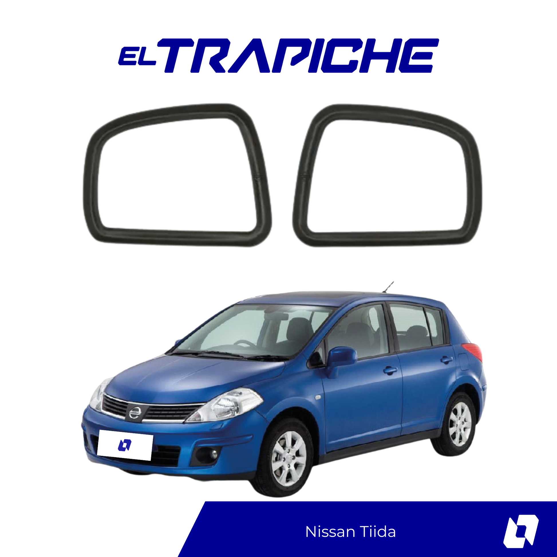 Evita el robo de retrovisores en tu Nissan Tiida con este seguro de espejos fácil de instalar, resistente y compatible con el diseño original del vehículo.