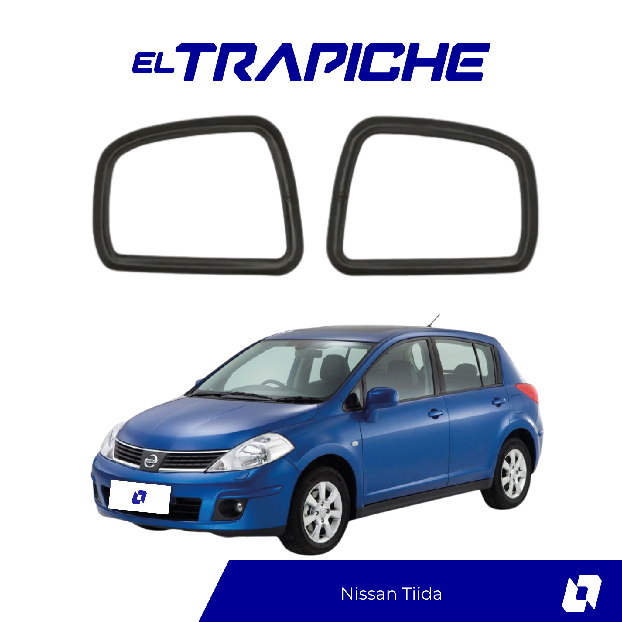 Evita el robo de retrovisores en tu Nissan Tiida con este seguro de espejos fácil de instalar, resistente y compatible con el diseño original del vehículo.