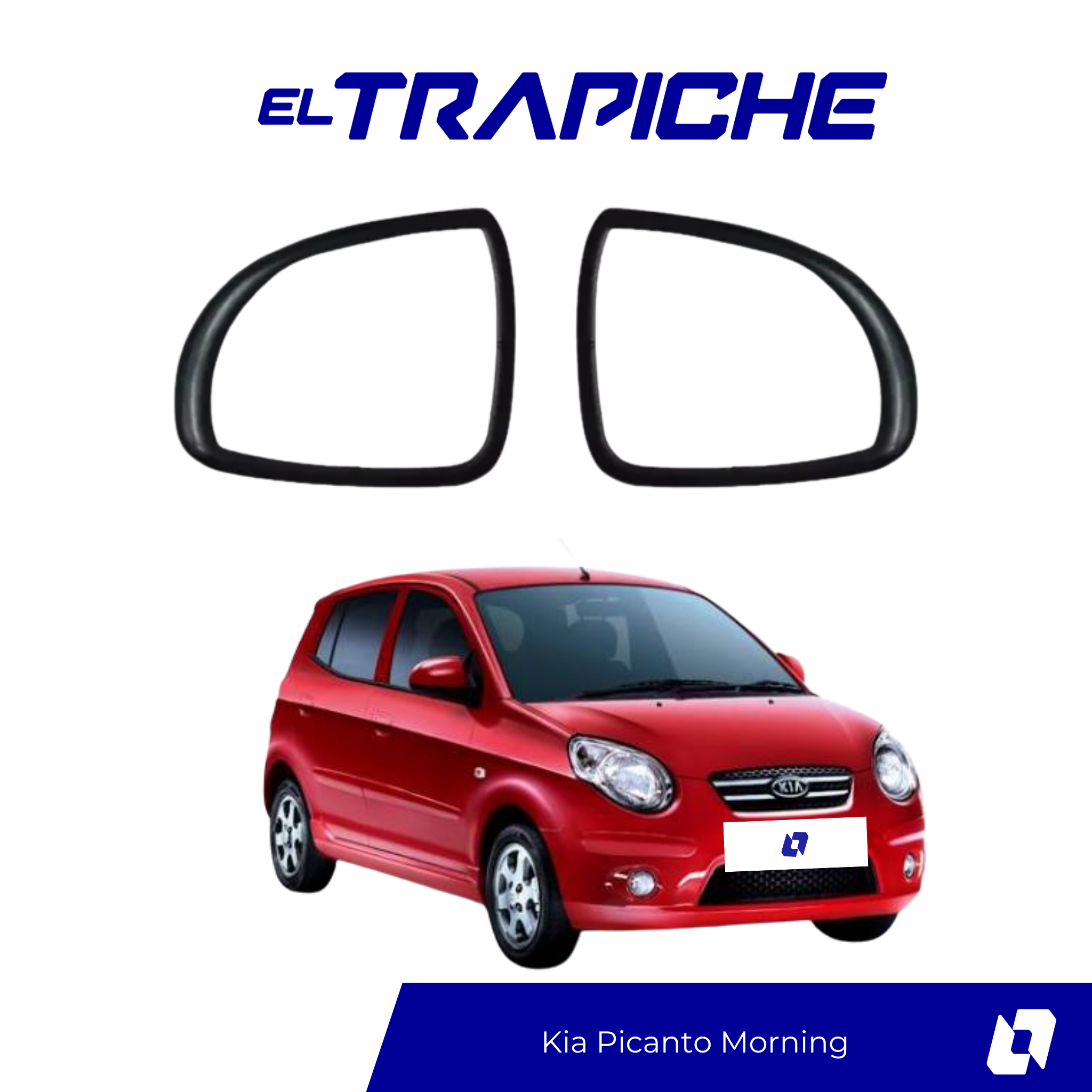 Aumenta la seguridad de tu Kia Picanto Morning con estos seguros de espejos antirrobo. Ajuste perfecto, fácil instalación y máxima protección.