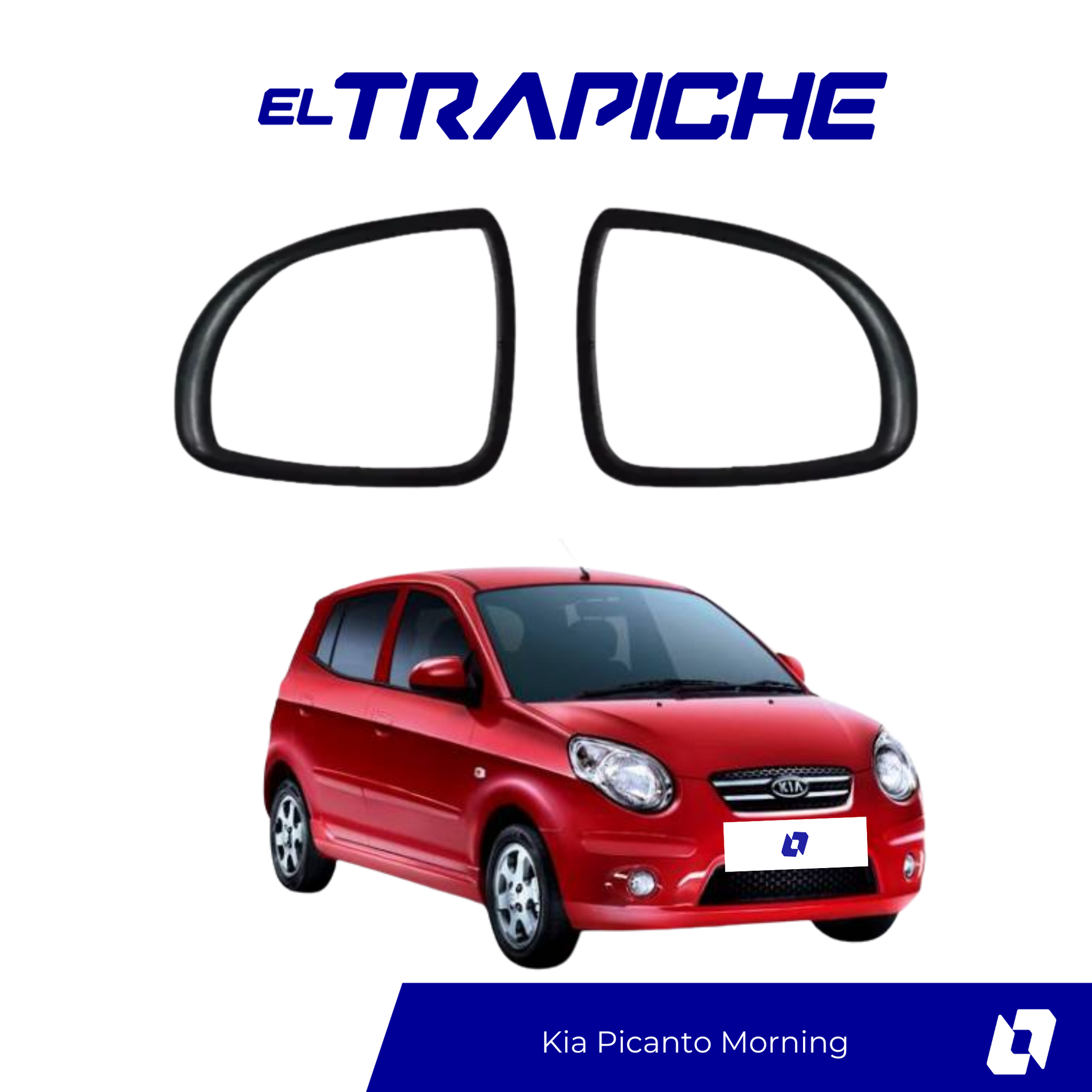 Aumenta la seguridad de tu Kia Picanto Morning con estos seguros de espejos antirrobo. Ajuste perfecto, fácil instalación y máxima protección.