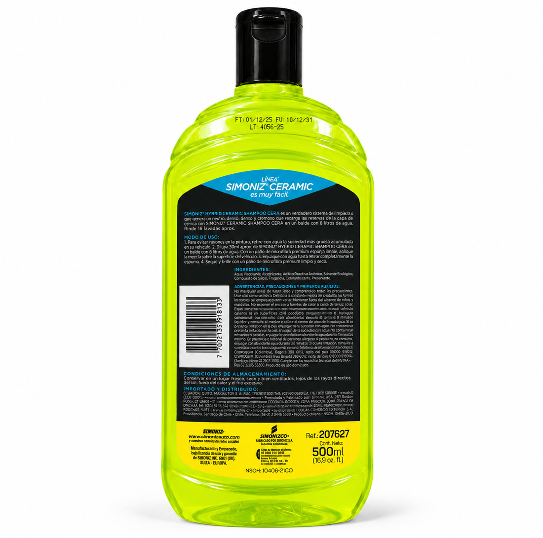 Shampoo Cera Hybrid Ceramic Simoniz 500 ml
